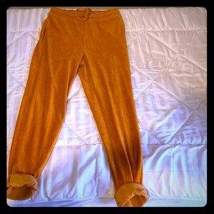 70’s style orange sweatpants